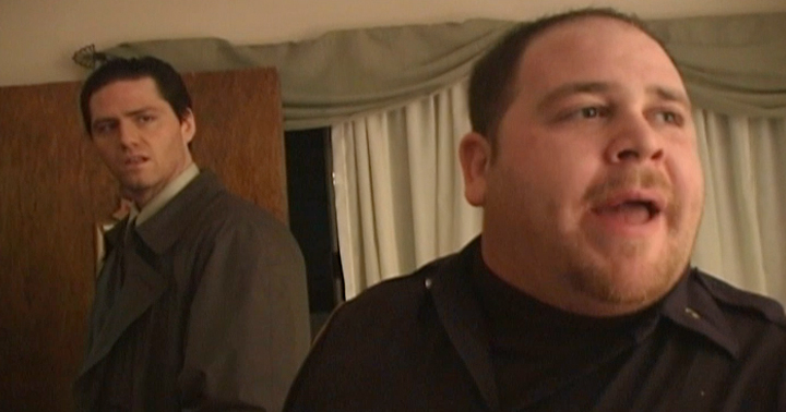 Paul Coughlan (left) and Brian Beck in 'Murder by Accusation'